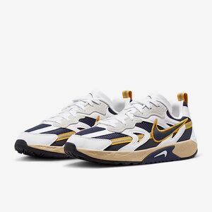 Nike JAM Sneaker - White and Blue Sneakers with Yellow Highlights